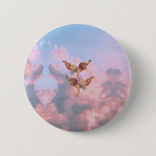 Angels in the sky 2 inch round button
