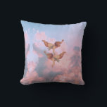 Angels in the sky throw pillow<br><div class="desc">Angels in the sky
angel angels cherubim cupid,
sky feather illustration art,
raphael religious heart trendy,
catholic fly christian beautiful ,
romantic little angelic painting,
girl boy heaven celebration,
valentine christmas drawing ,
flying cute love wings ,
pink baby vintage wing,
cherubim angel angels cupid, </div>