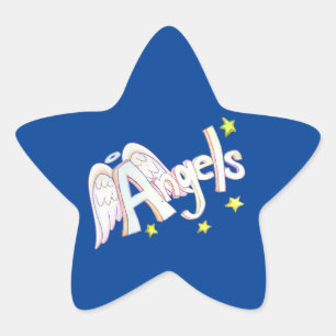 Angels Inspirational Word Art Decal Stickers