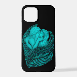 Angels Kissing , black and green Design iPhone 12 Pro Case