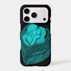 Angels Kissing, noir et vert Design