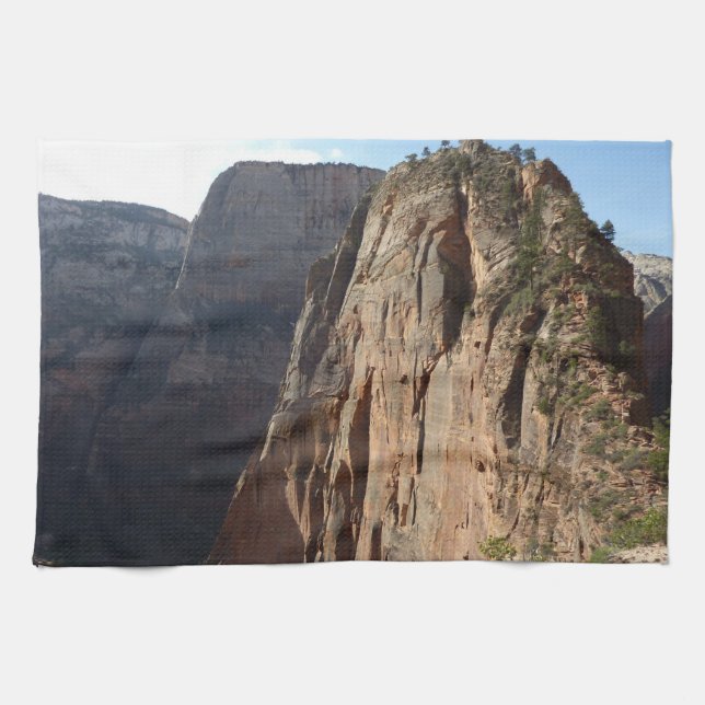 Angels Landing at Zion National Park Kitchen Towel (Horizontal)
