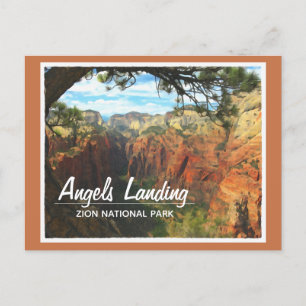 Angels Landing at Zion National Park Postcard
