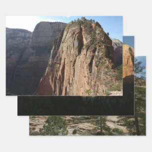 Angels Landing at Zion National Park Wrapping Paper Sheet
