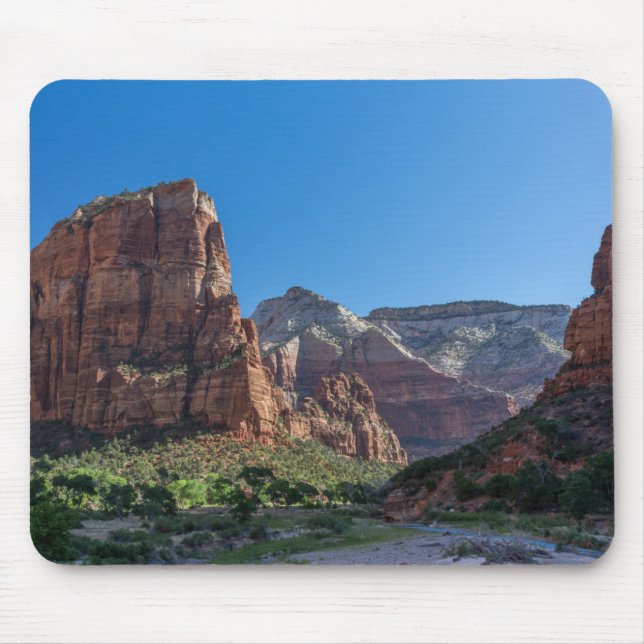 Angels Landing in Zion National Park Mouse Pad (Front)