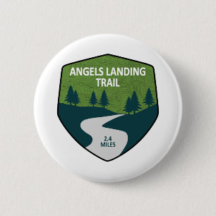 Angels Landing Trail Zion National Park 2 Inch Round Button