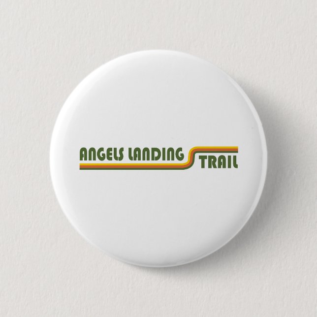 Angels Landing Trail Zion National Park 2 Inch Round Button (Front)