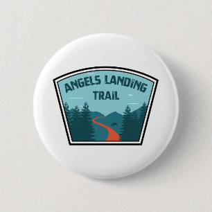 Angels Landing Trail Zion National Park 2 Inch Round Button