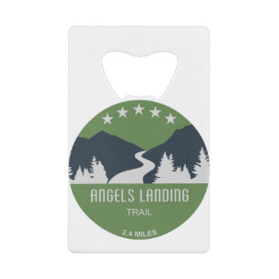 Angels Landing Trail Zion National Park Credit Card Bottle Opener