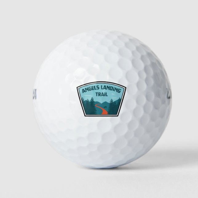 Angels Landing Trail Zion National Park Golf Balls (Front)