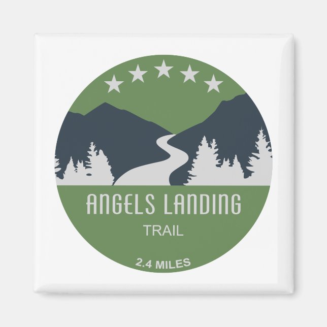 Angels Landing Trail Zion National Park Magnet (Front)