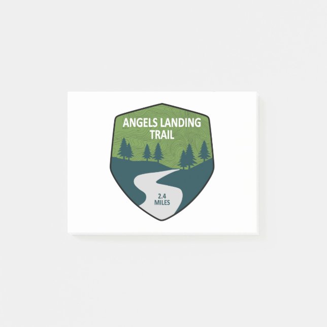 Angels Landing Trail Zion National Park Post-it Notes (Front)