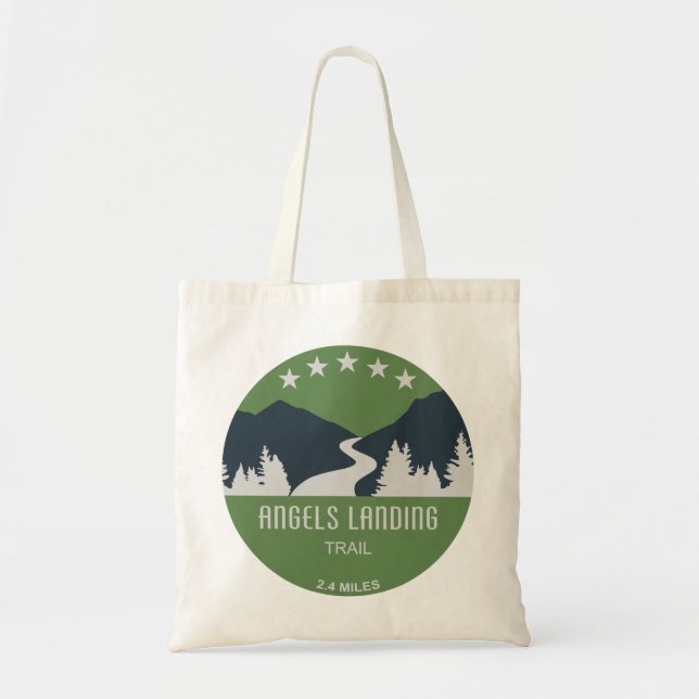 Angels Landing Trail Zion National Park Tote Bag (Front)