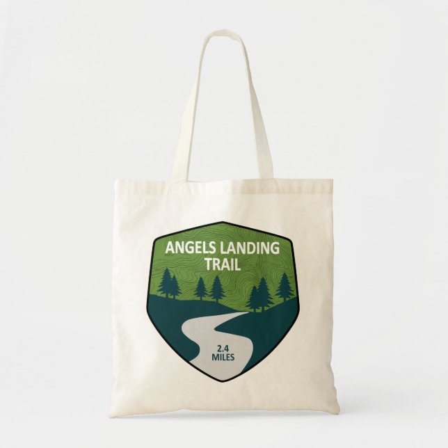 Angels Landing Trail Zion National Park Tote Bag (Front)