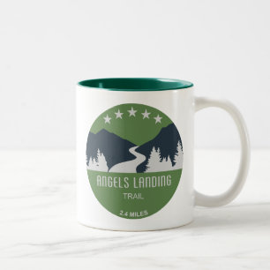 Angels Landing Trail Zion National Park Two-Tone Coffee Mug