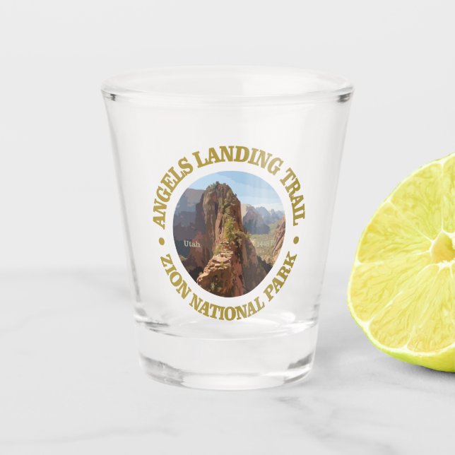 Angels Landing (Zion NP) Shot Glass (Front)