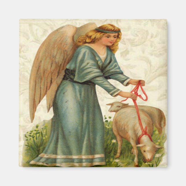 Angels Little Lamb Magnet (Front)