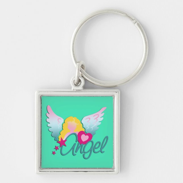 Angels Love, mint Keychain (Front)