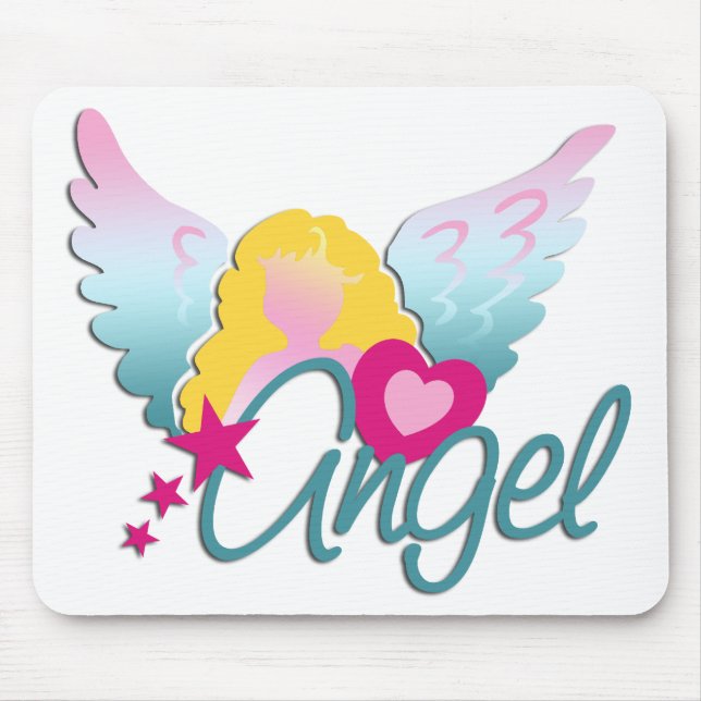 Angels Love Mouse Pad (Front)