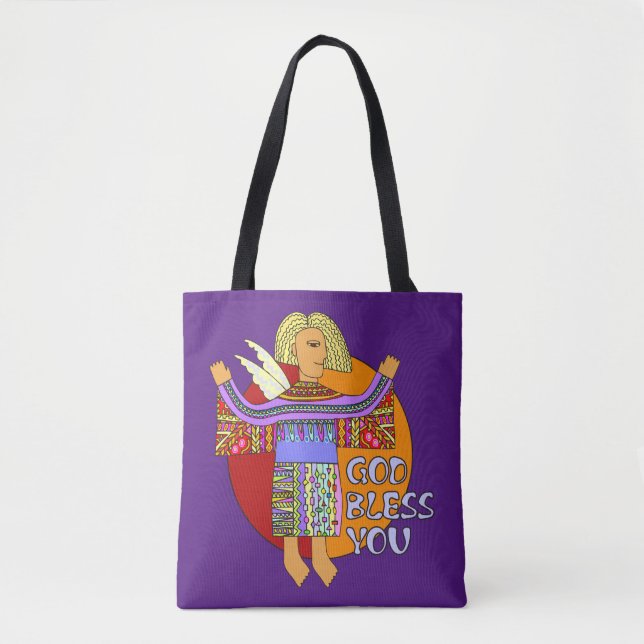 Angels Love sent by God + your ideas Tote Bag (Front)
