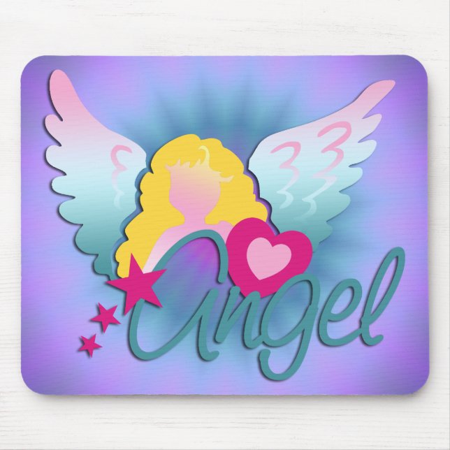 Angels Love | violet shine Mouse Pad (Front)