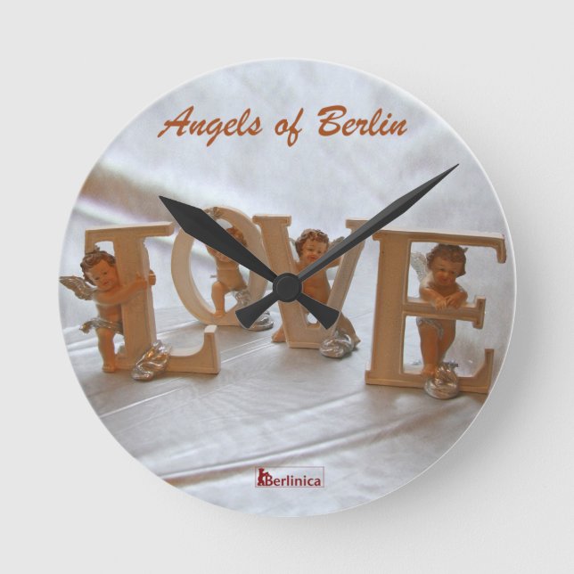 Angels of Berlin  — Wings of Desire Round Clock (Front)