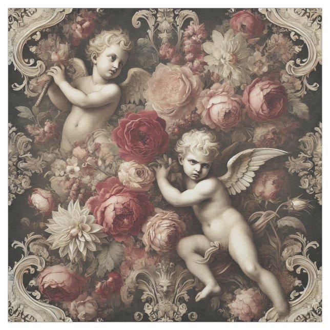 Angels of Discord – Gothic Statement Tile Fabric (Swatch)