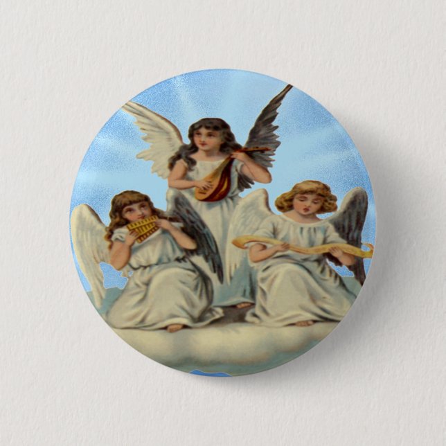Angels On A Cloud Button (Front)