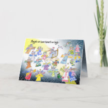 Angels on High Holiday Card