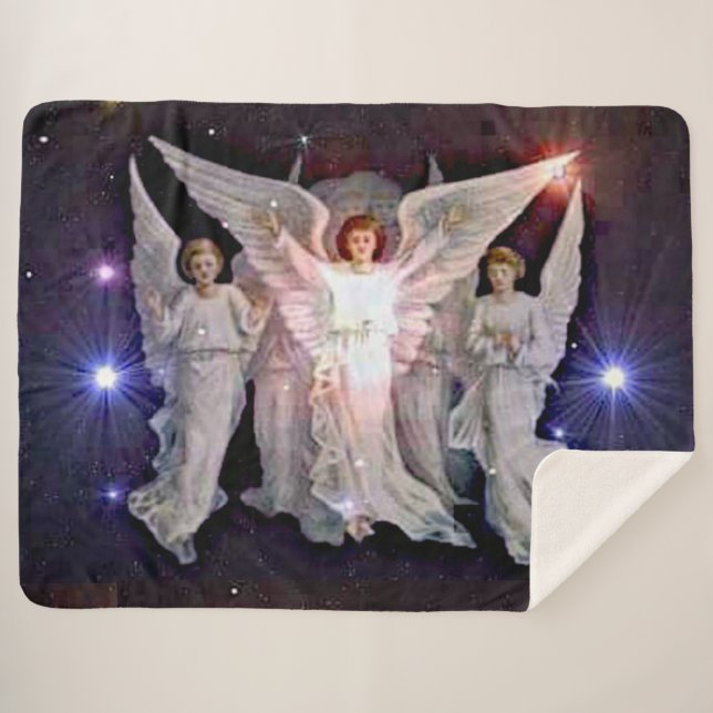 ANGELS on HIGH Sherpa Blanket (Front (Horizontal))