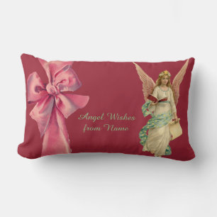 ANGELS - personalized Christmas Angel gifts Lumbar Pillow