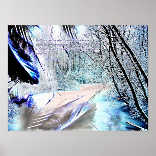 'Angel's Reflection' Scripture Poster (Front)