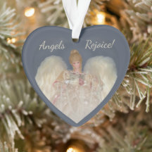 Angels Rejoice Traditional Blue Holiday