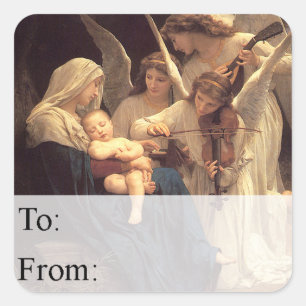 Angels Serenade Mary Christmas Gift Tag