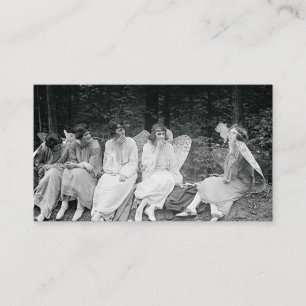 Angels Smoking Vintage Photograph 1920s Business Card
