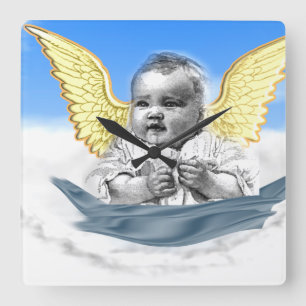 Angels Square Wall Clock