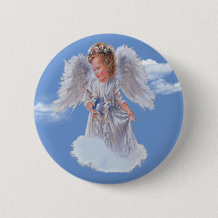Angels t-shirts 2 inch round button