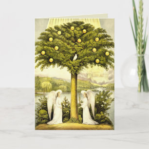 angels times past greeting card
