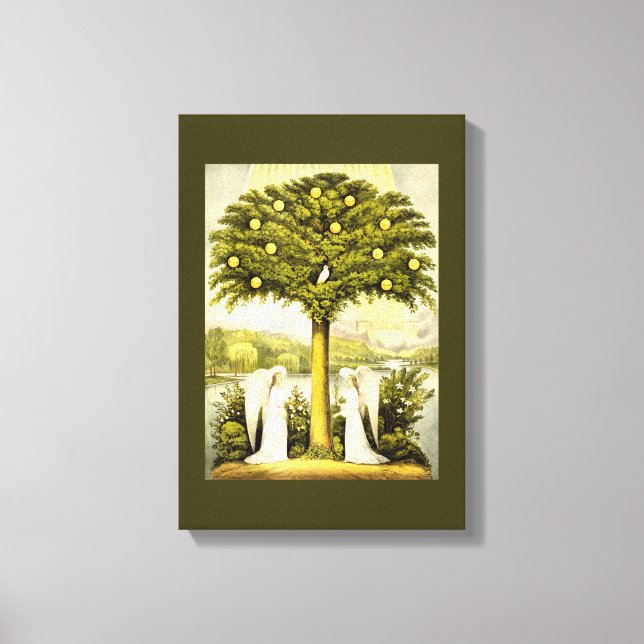 angels times past wrapped canvas (Front)