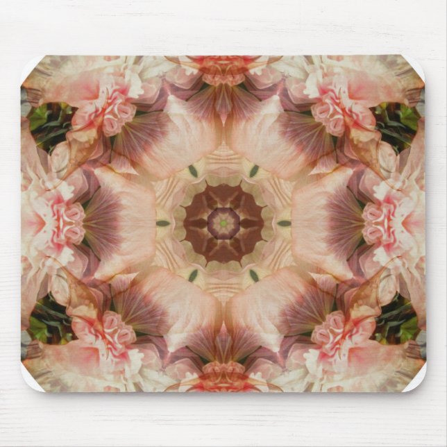 Angel's trumpet flower mandala - Mousepad (Front)