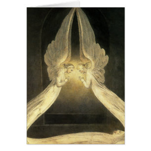 Angels vintages survolant Jésus-Christ