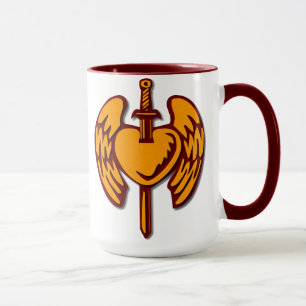 Angel's Warrior Heart Mug