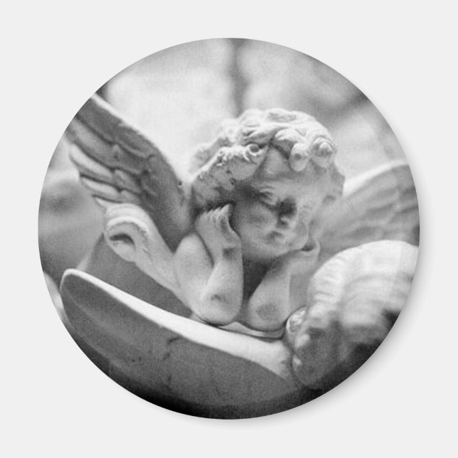 Angels Watching Over Me (magnt rnd) Magnet (Front)