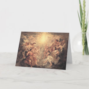 Angels We Have Heard on High - english Holiday Card