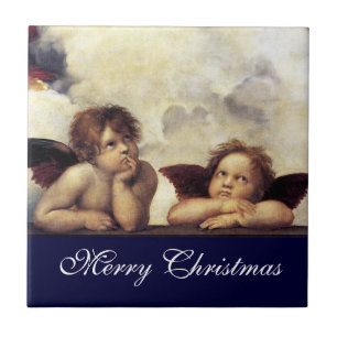 ANGELS / Winged Cherubs,Raffaello Sanzio Tile