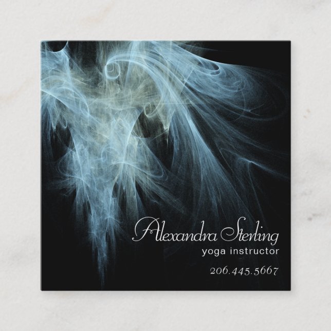 Angels Wings Square Business Card (Front)