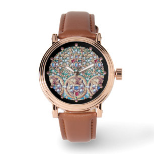 ANGELS WITH ANTIQUE JEWELS,GEMSTONES,PEARLS WATCH