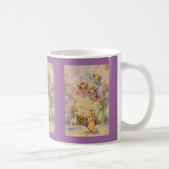 Angels with Baby Jesus Coffee Mug (Right)