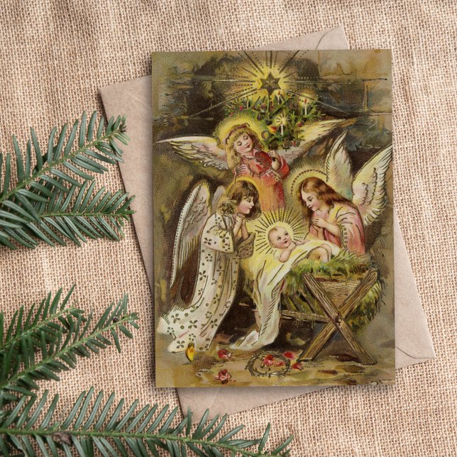 Angels with Baby Jesus | Vintage Christmas (Creator Uploaded)