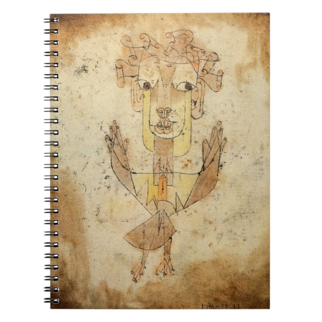 Angelus Novus by Paul Klee Notebook (Front)